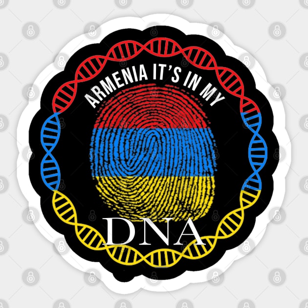 Armenia Its In My DNA - Gift for Armenian From Armenia Sticker by Country Flags